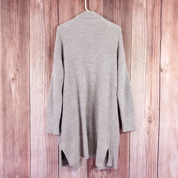 Barefoot Dreams CozyChic Lite Long Weekend Cardi Womens Large Taupe BDWCL1012 - Picture 6 of 15